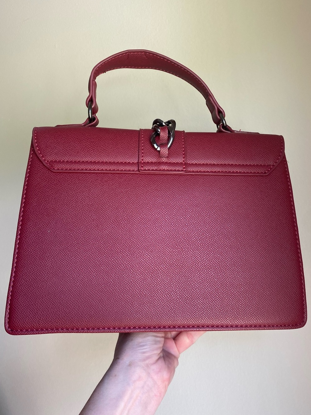 Badgley Mischka Burgundy Satchel - Picture 3 of 4